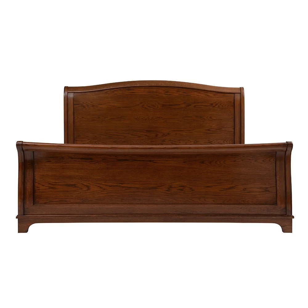 Winchcombe Dark Oak Double Sleigh Bed