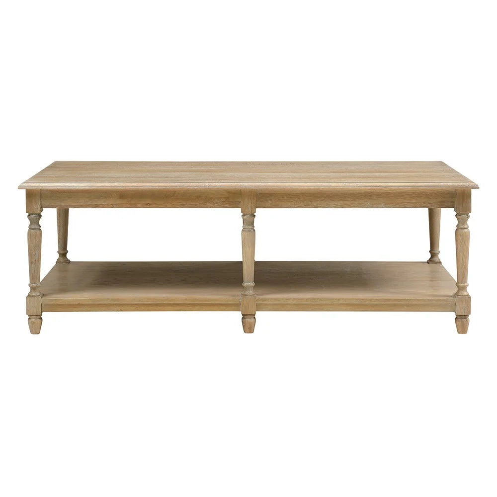 Camille Limewash Oak Large Coffee Table