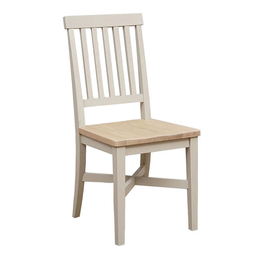 Chester Limestone Wooden Seat Dining Chair