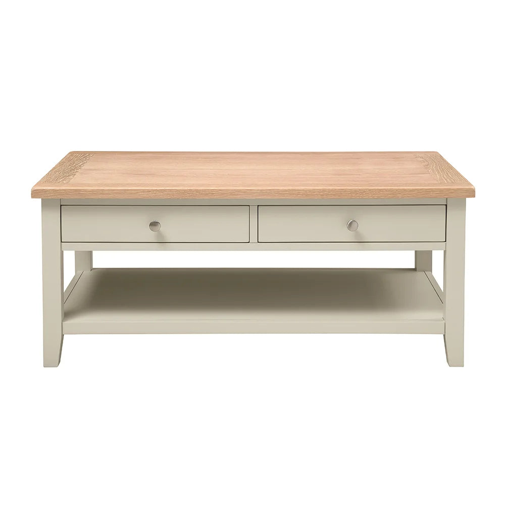 Chester Limestone Coffee Table with Drawers
