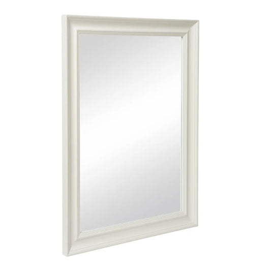 Warm White Large Rectangular Mirror 110x80cm