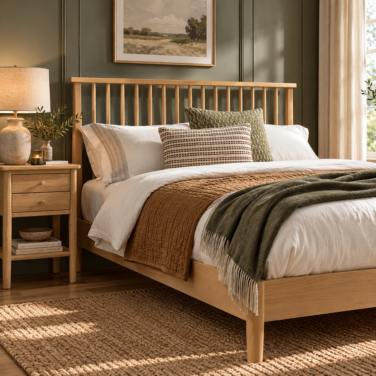 Berkeley Nordic Oak 5ft King Size Bed