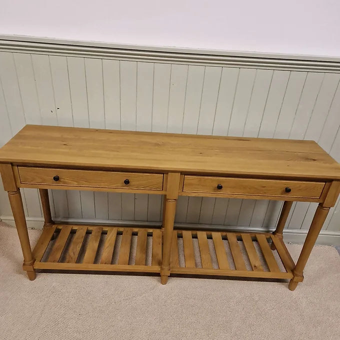 Elkstone Mellow Oak Extra Large Console Table