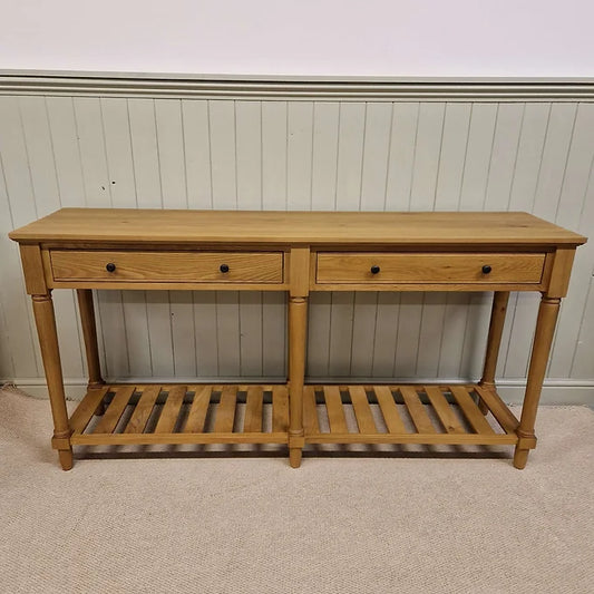 Elkstone Mellow Oak Extra Large Console Table
