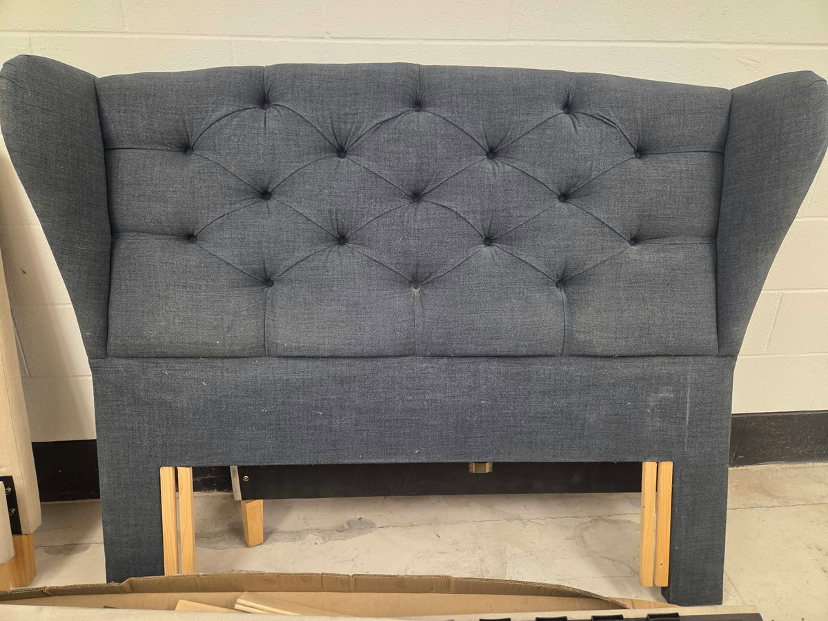 Charcoal Winged King Size Headboard