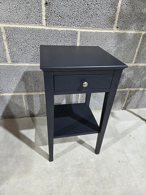 Chantilly Dusky Black Narrow Bedside