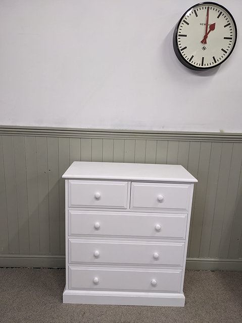 Pensham Pure White 5 Drawer Chest