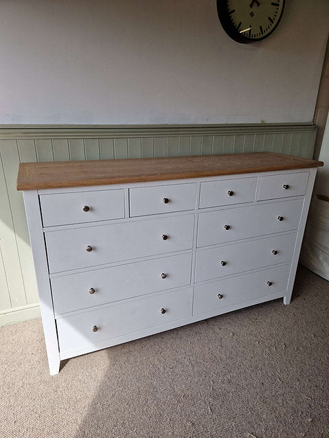 Chester Pure White 10 Drawer Chest