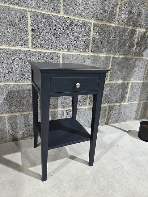 Chantilly Dusky Black Narrow Bedside
