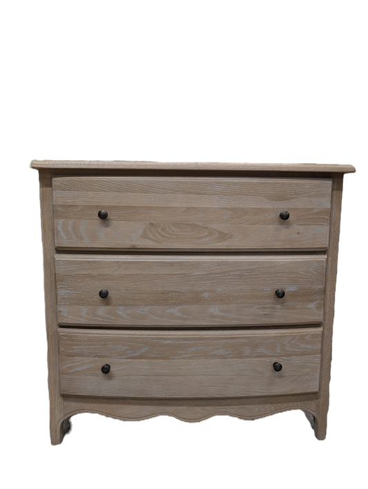 Camille Limewash Oak 3 Drawer Chest