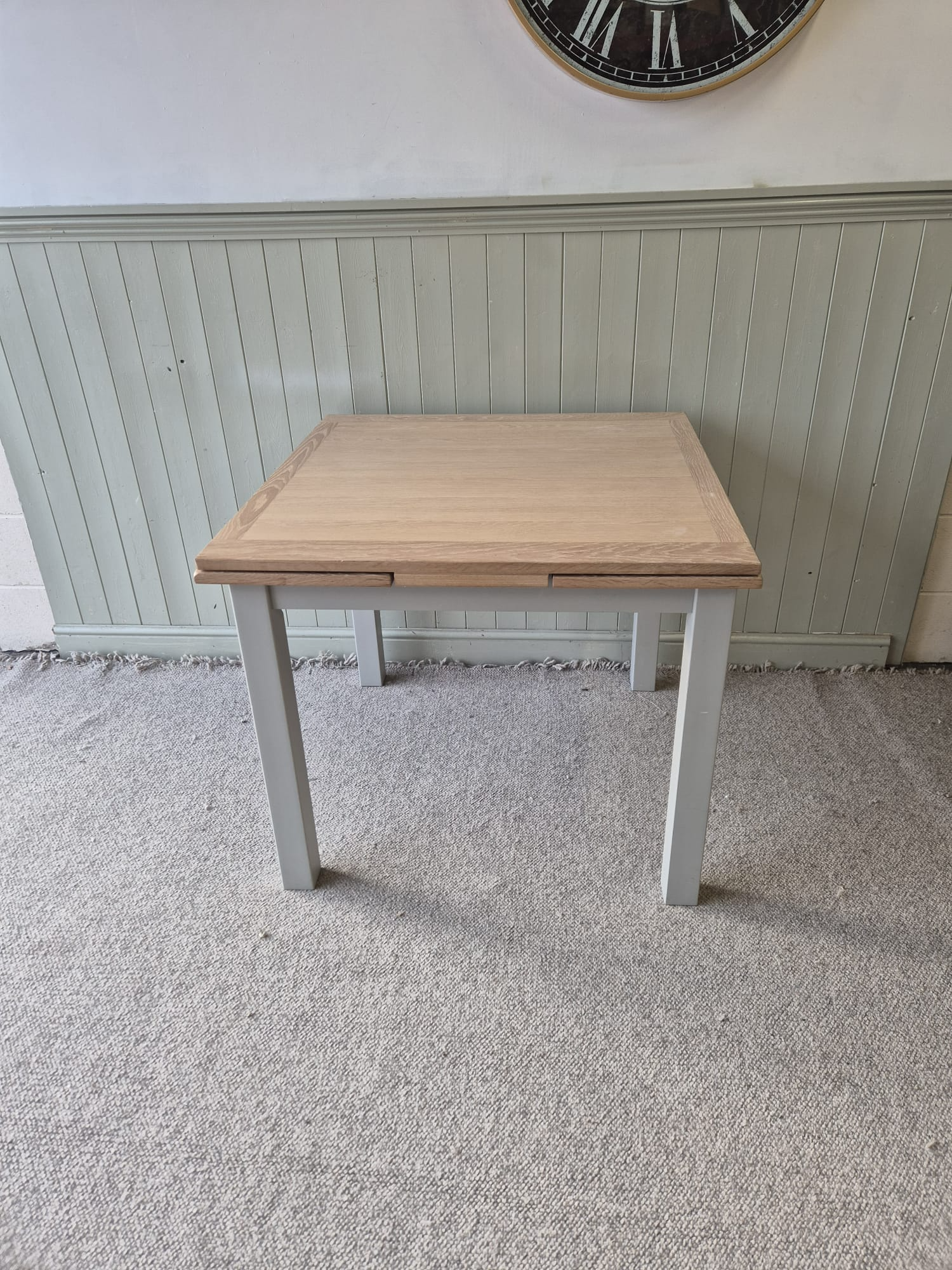 Chester Dove Grey Square Extending Dining Table
