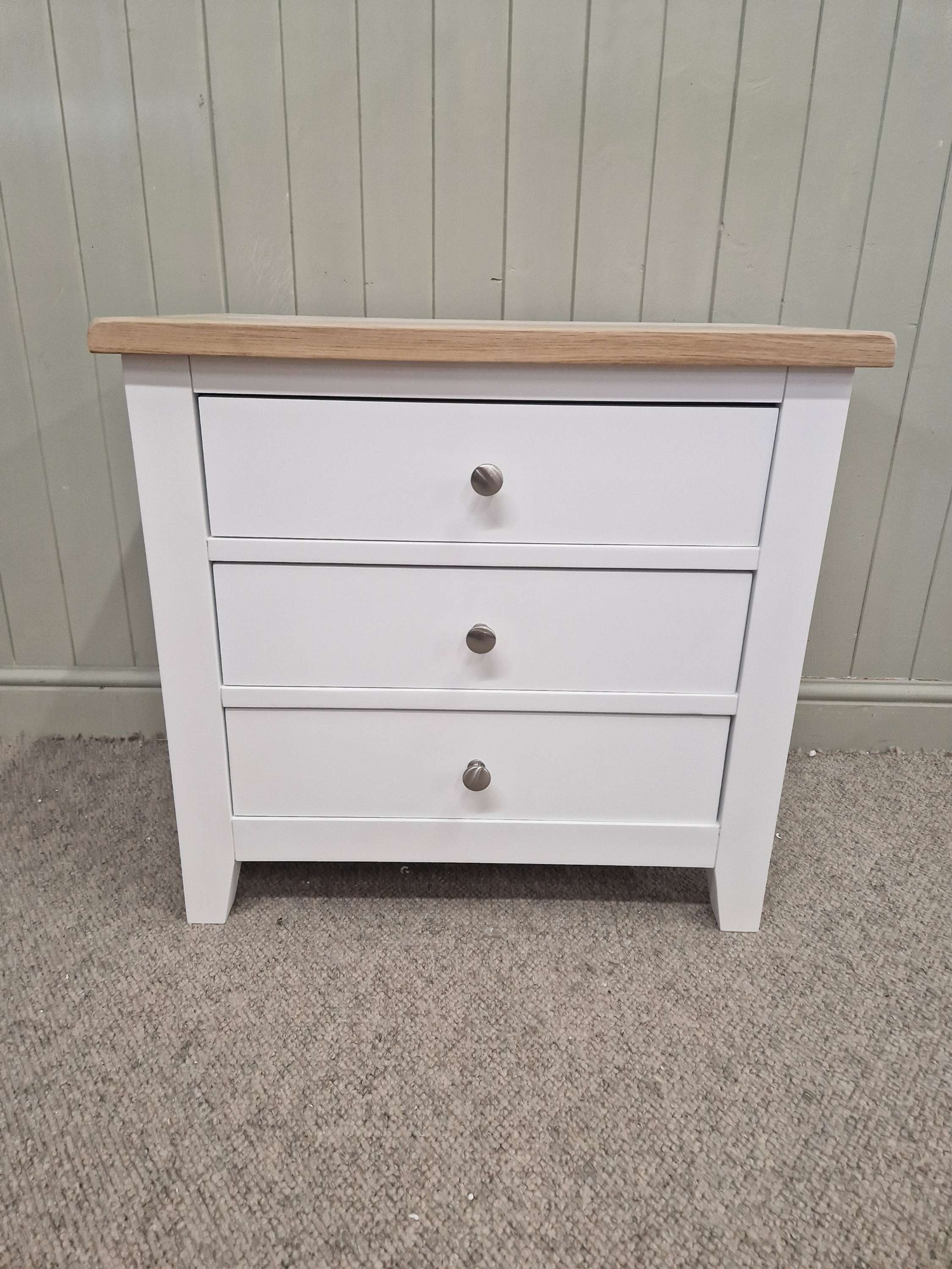 Chester Pure White Jumbo Bedside Table