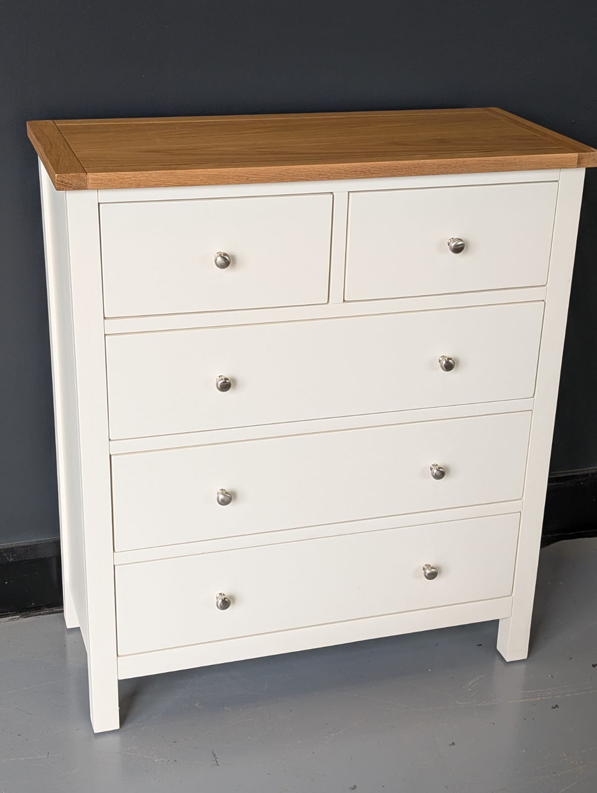 Simply Cotswold Cream 5 Drawer Chest