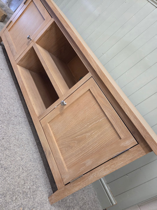 Inglesham Whitewash Oak Large TV Stand