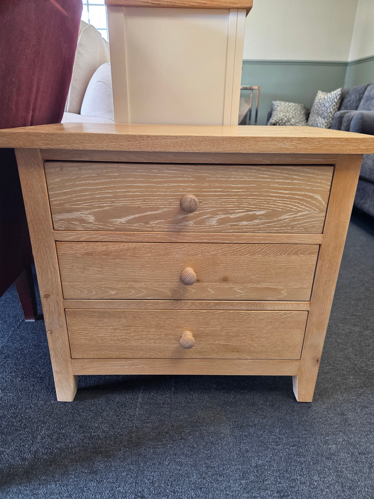 Inglesham Whitewash Oak Jumbo Bedside