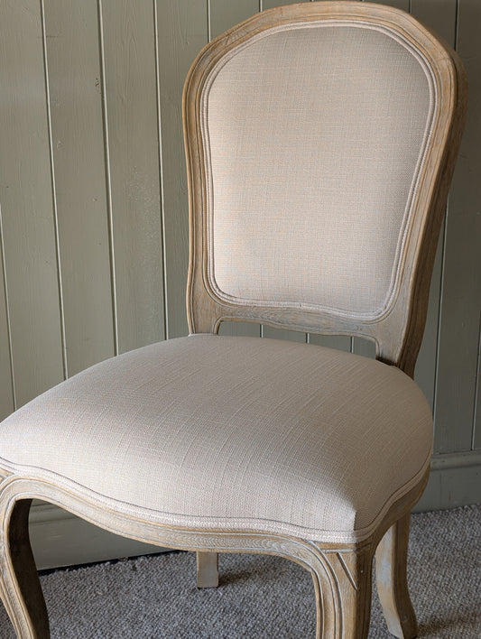 Camille Limewash Oak Dining Chair - Set of 2
