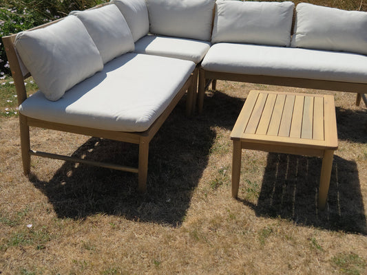 Frampton Wooden Corner Sofa Lounge Set