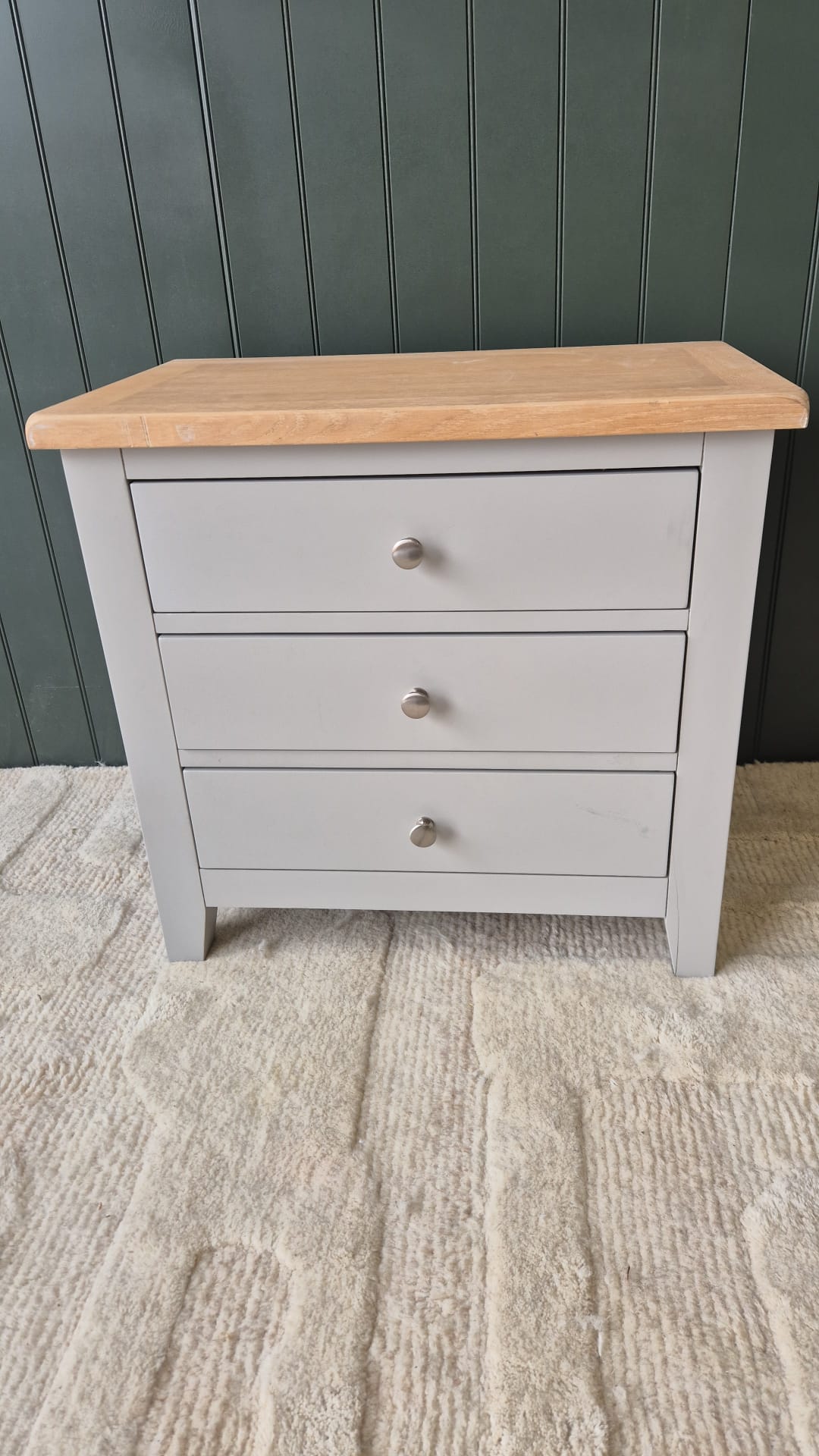 Chester Dove Grey Jumbo Bedside Table