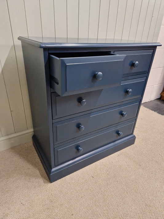 Pensham Midnight Blue 5 Drawer Chest
