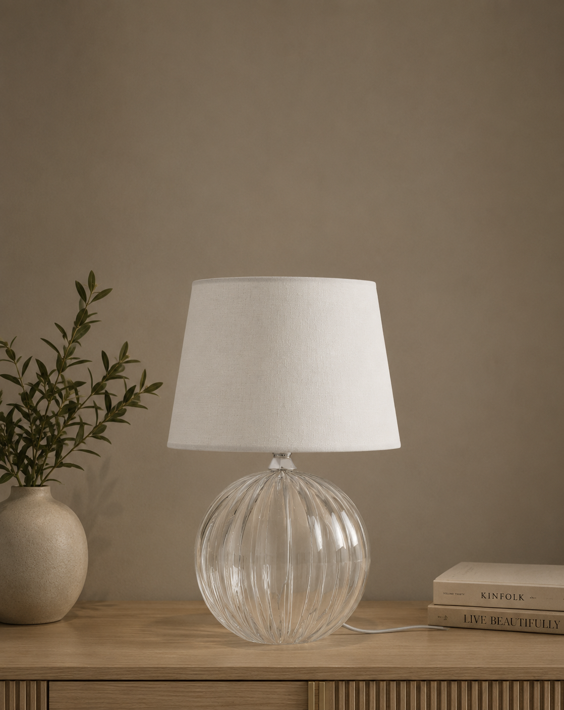 Glass Table Lamp