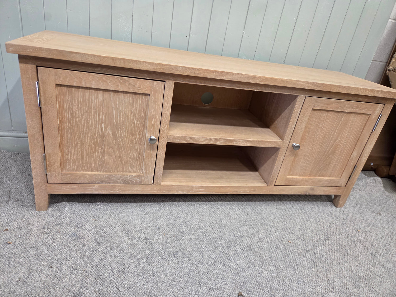 Inglesham Whitewash Oak Large TV Stand