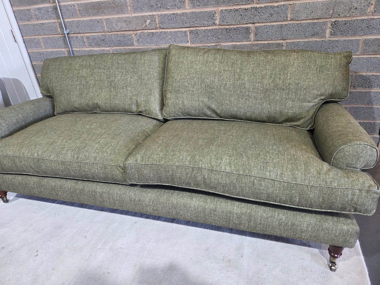 Stewart 4 Seater Sofa -Sage - Aquaclean Oxford