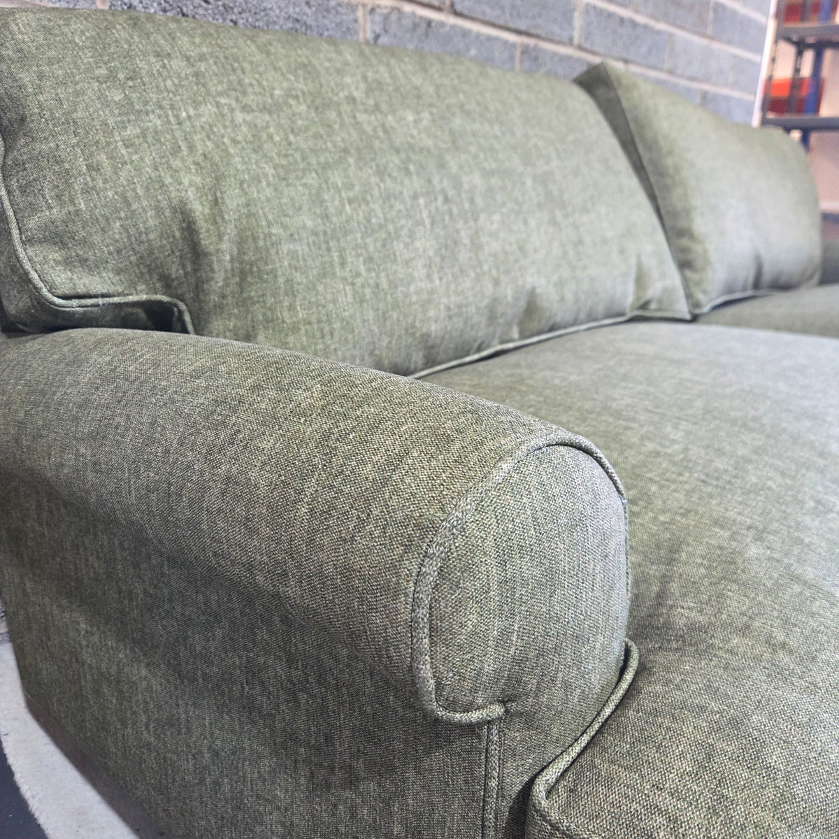 Stewart 4 Seater Sofa -Sage - Aquaclean Oxford