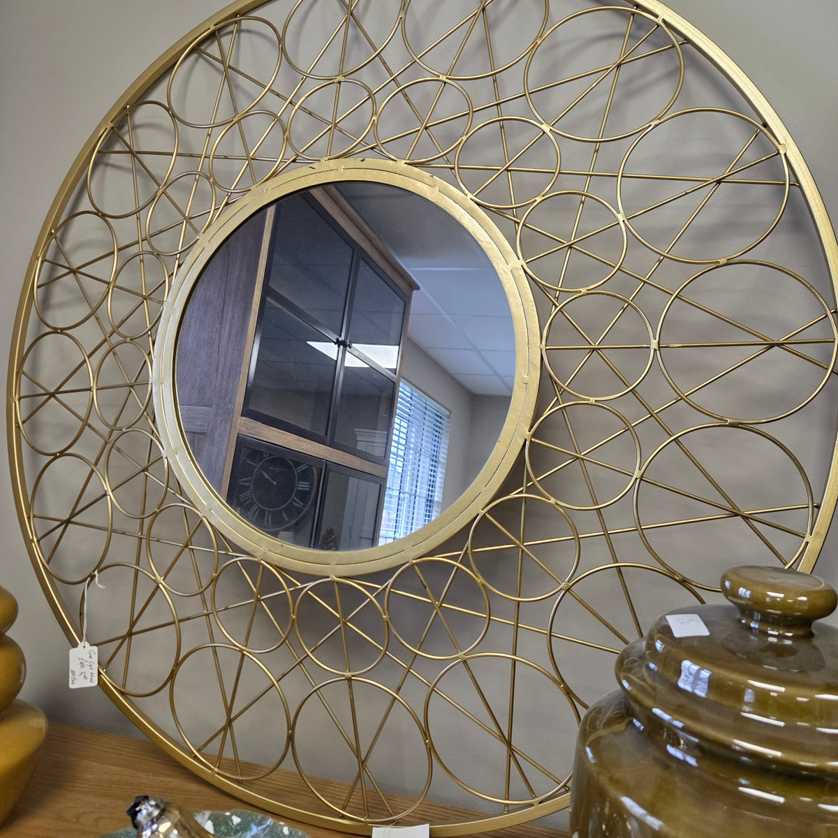 Gold Fretwork Mirror