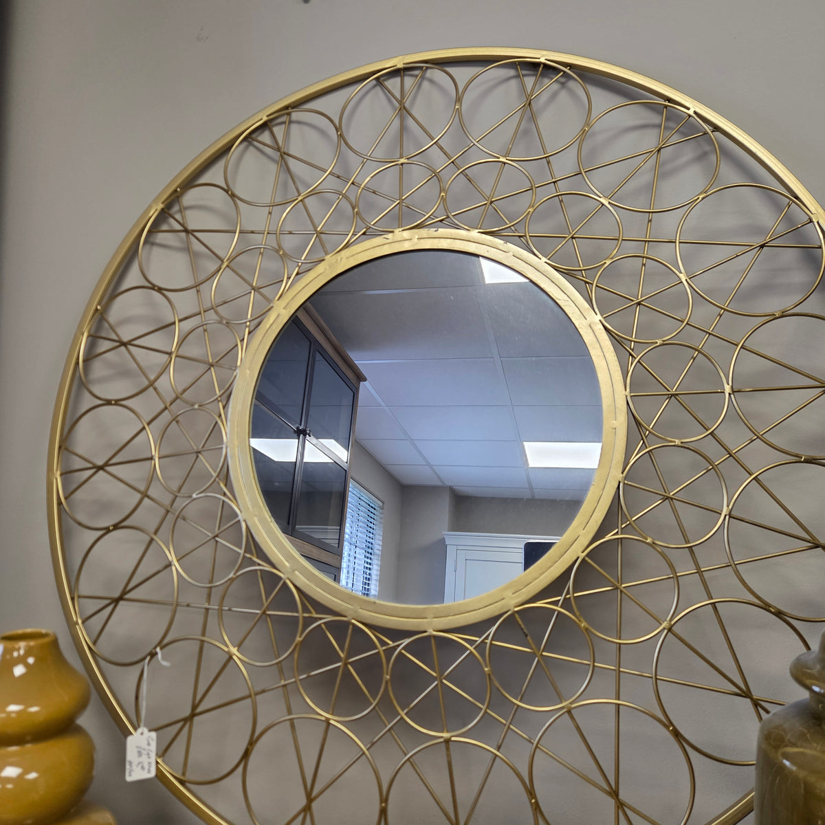 Gold Fretwork Mirror