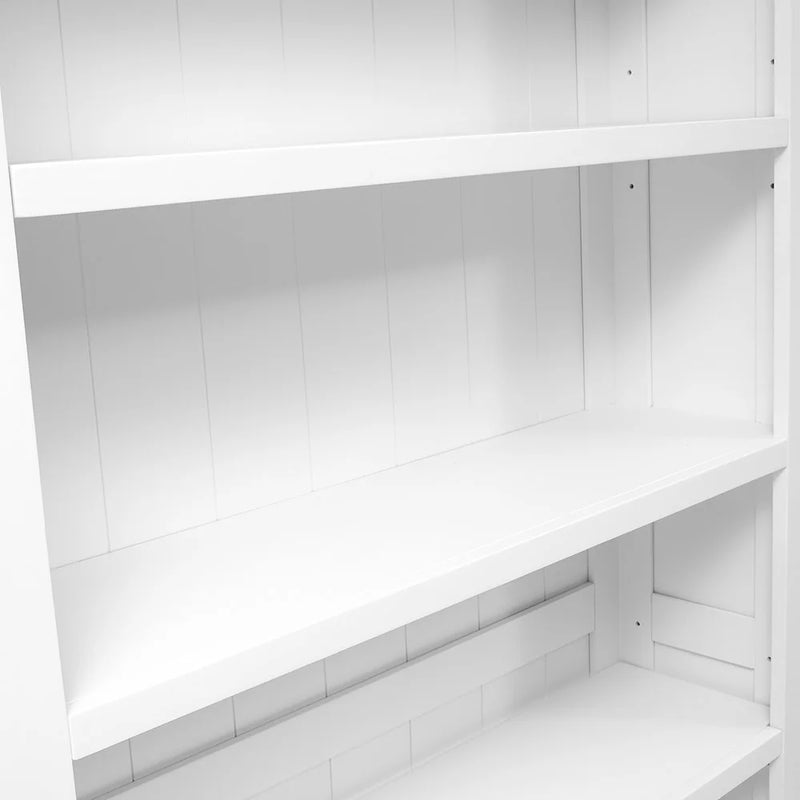 Chantilly Warm White Large Bookcase