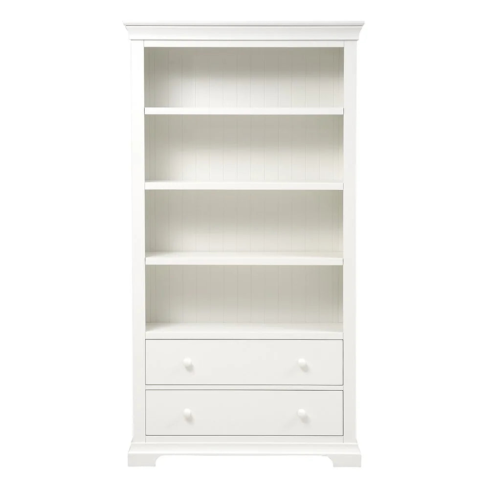 Chantilly Warm White Large Bookcase