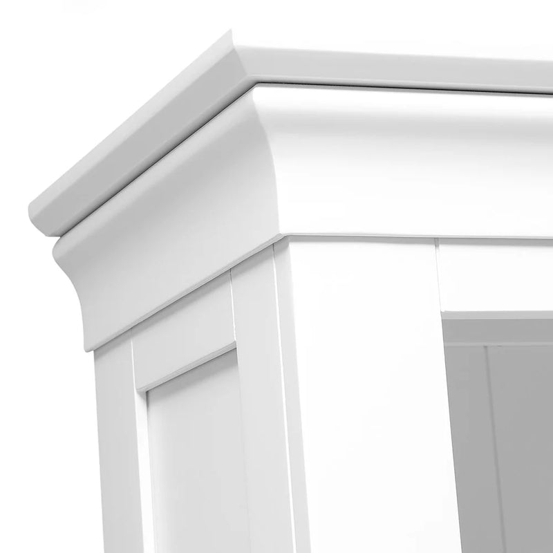 Chantilly Warm White Large Bookcase