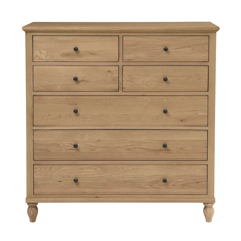 Elkstone Mellow Oak 7 Drawer Chest