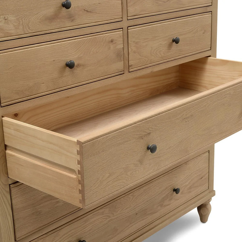 Elkstone Mellow Oak 7 Drawer Chest