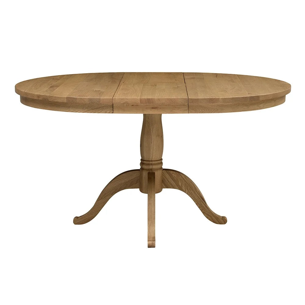 Elkstone Mellow Oak 4 - 6 Seater Round Extending Dining Table