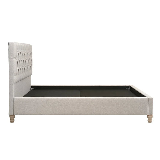 Evesham Natural Tweed Super King Size Bed