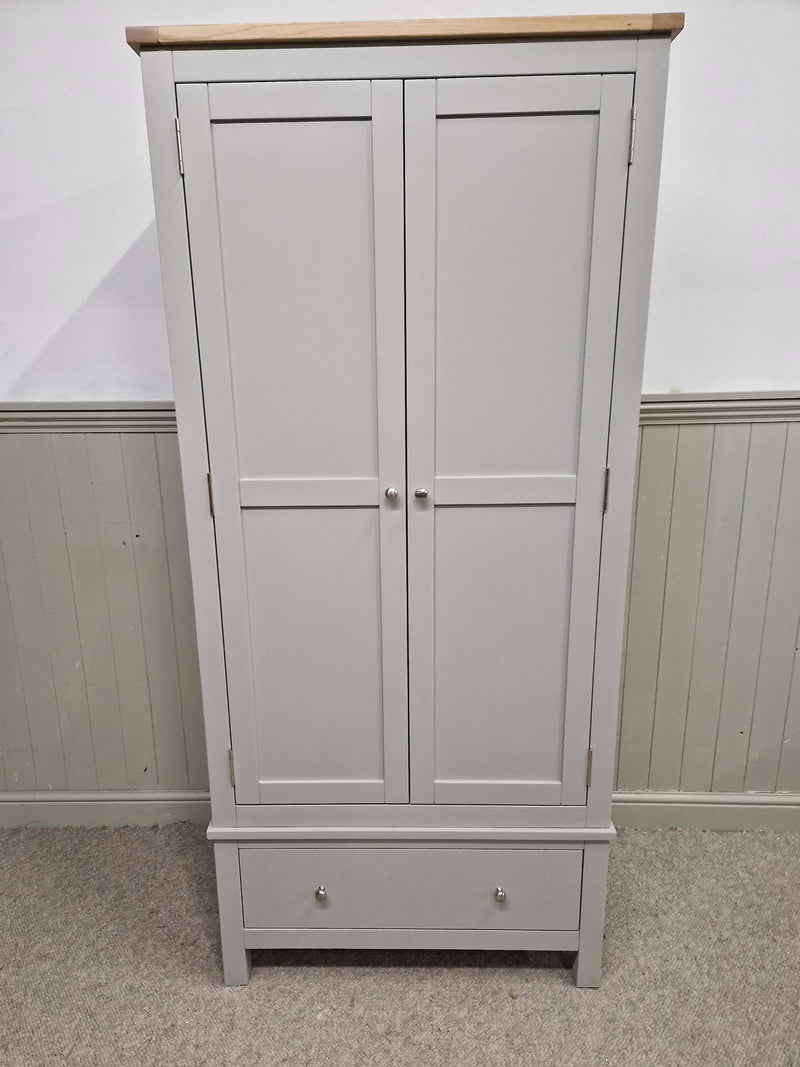 Simply Cotswold Pebble Grey Double Wardrobe