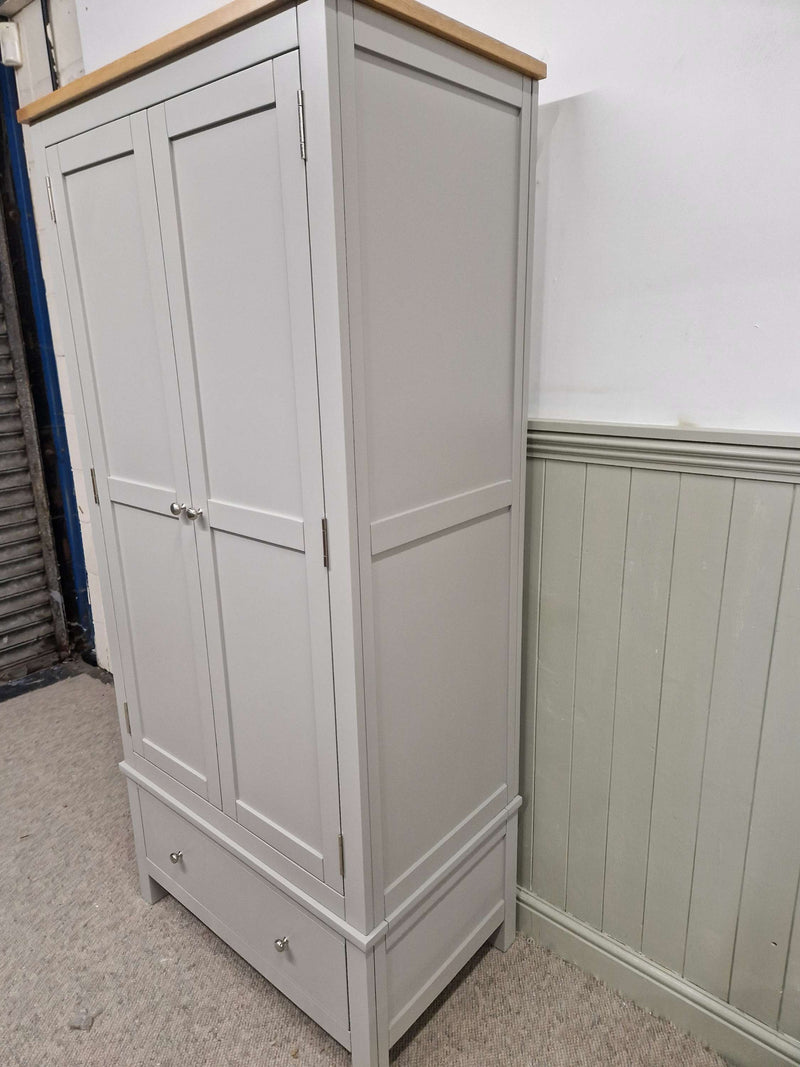 Simply Cotswold Pebble Grey Double Wardrobe