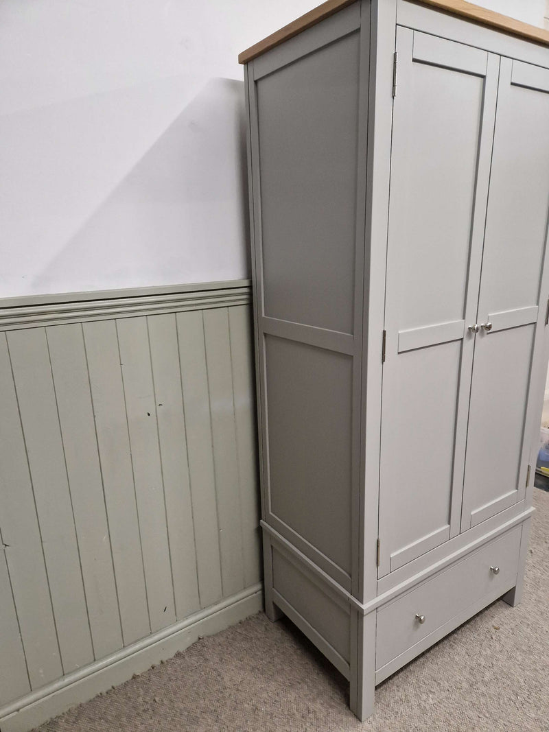 Simply Cotswold Pebble Grey Double Wardrobe