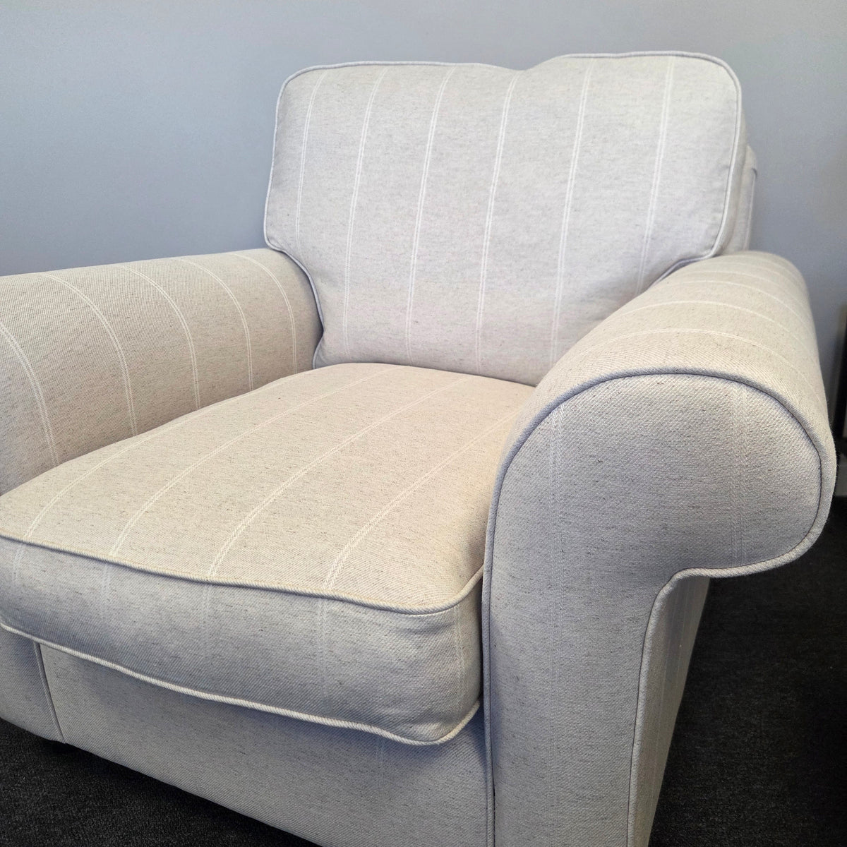 Osbourne Armchair - Natural - Compton Stripe