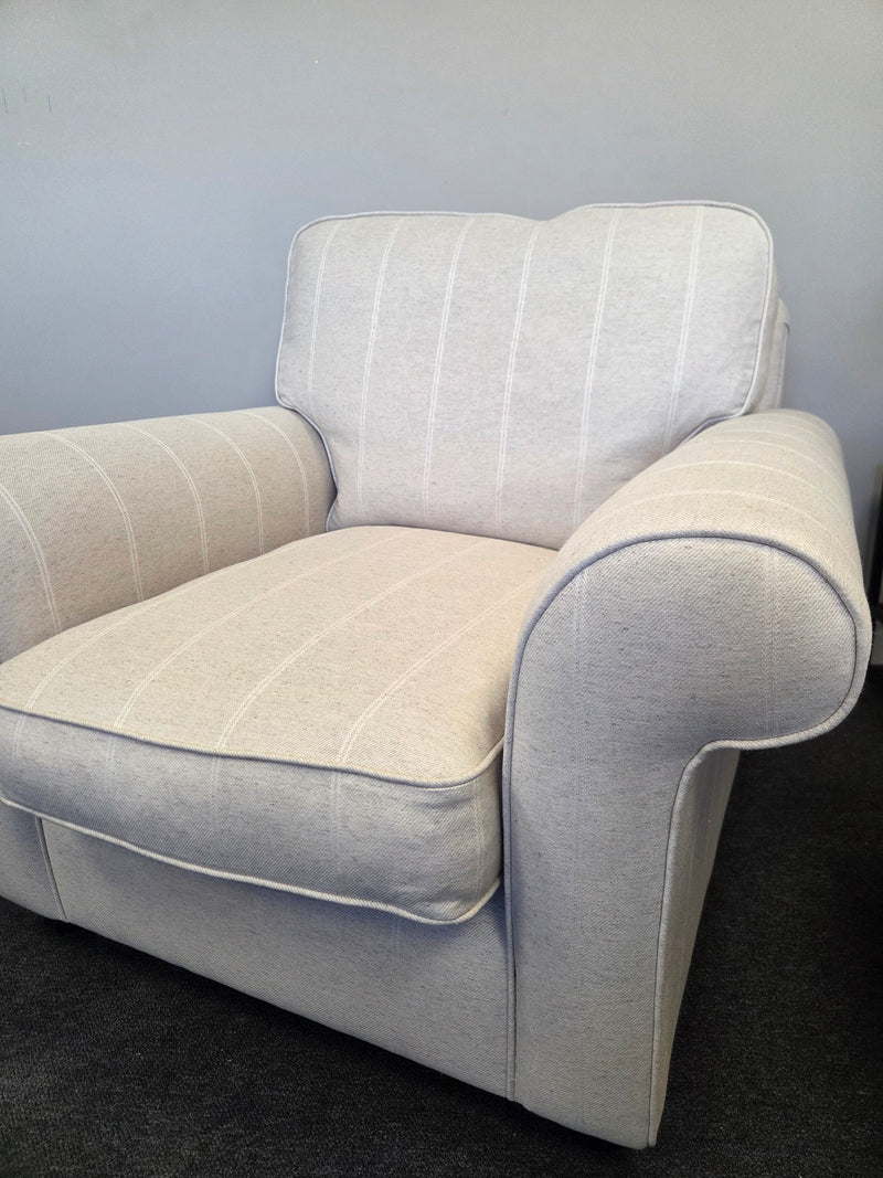 Osbourne Armchair - Natural - Compton Stripe