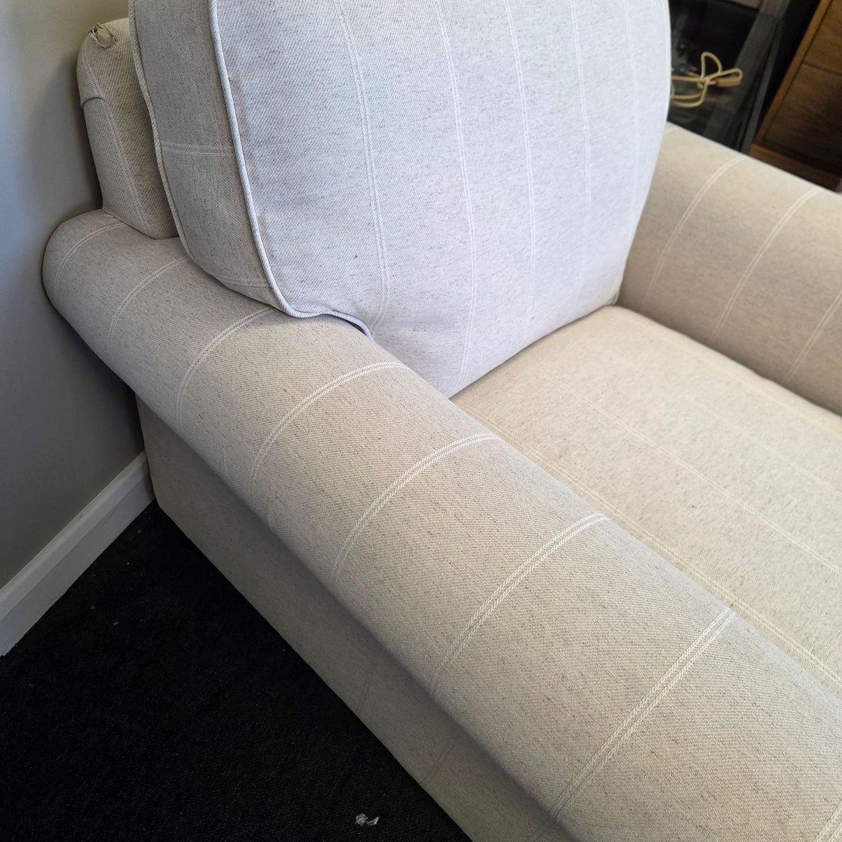 Osbourne Armchair - Natural - Compton Stripe