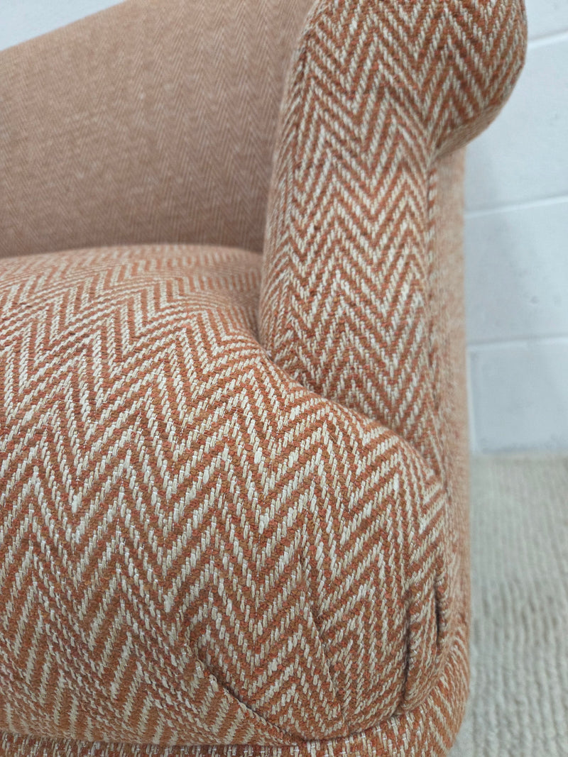 Everett 2 Seater Sofa - Brick - Herringbone Weave