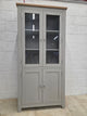 Chester Dove Grey Glass Display Cabinet