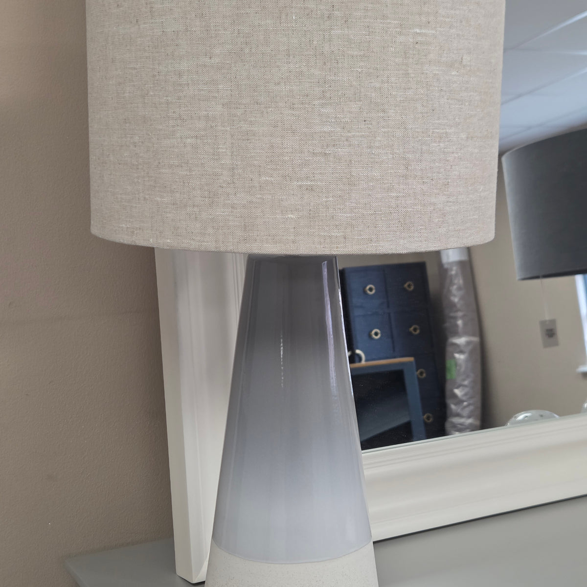 Orla Ceramic Table Lamp - Blue Mix