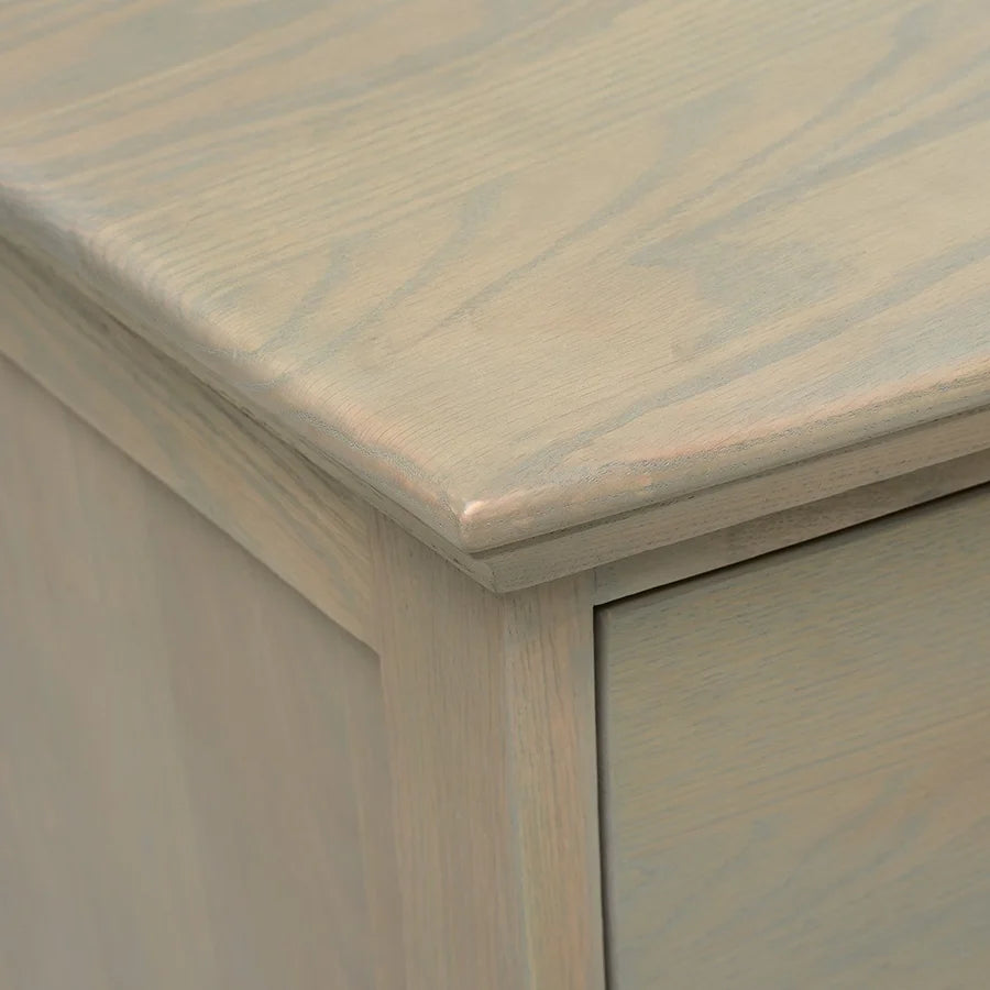 Winchcombe Smoked Oak Low and Wide 6 Drawer Chest