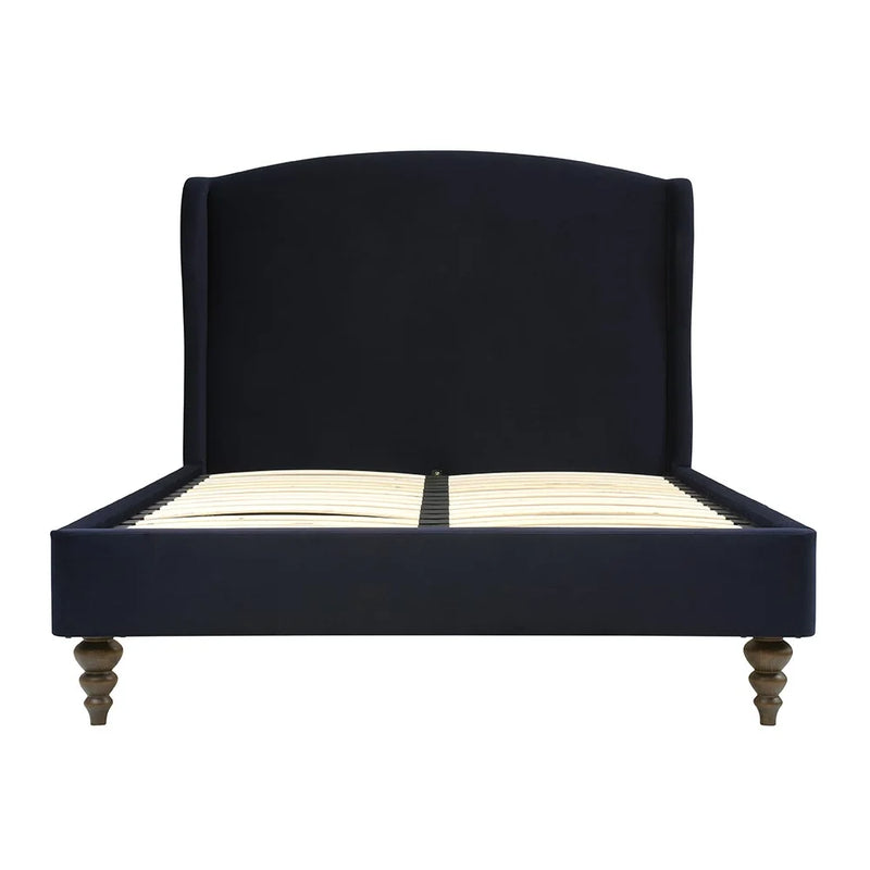 Ascott Midnight Velvet Kingsize Upholstered Bed