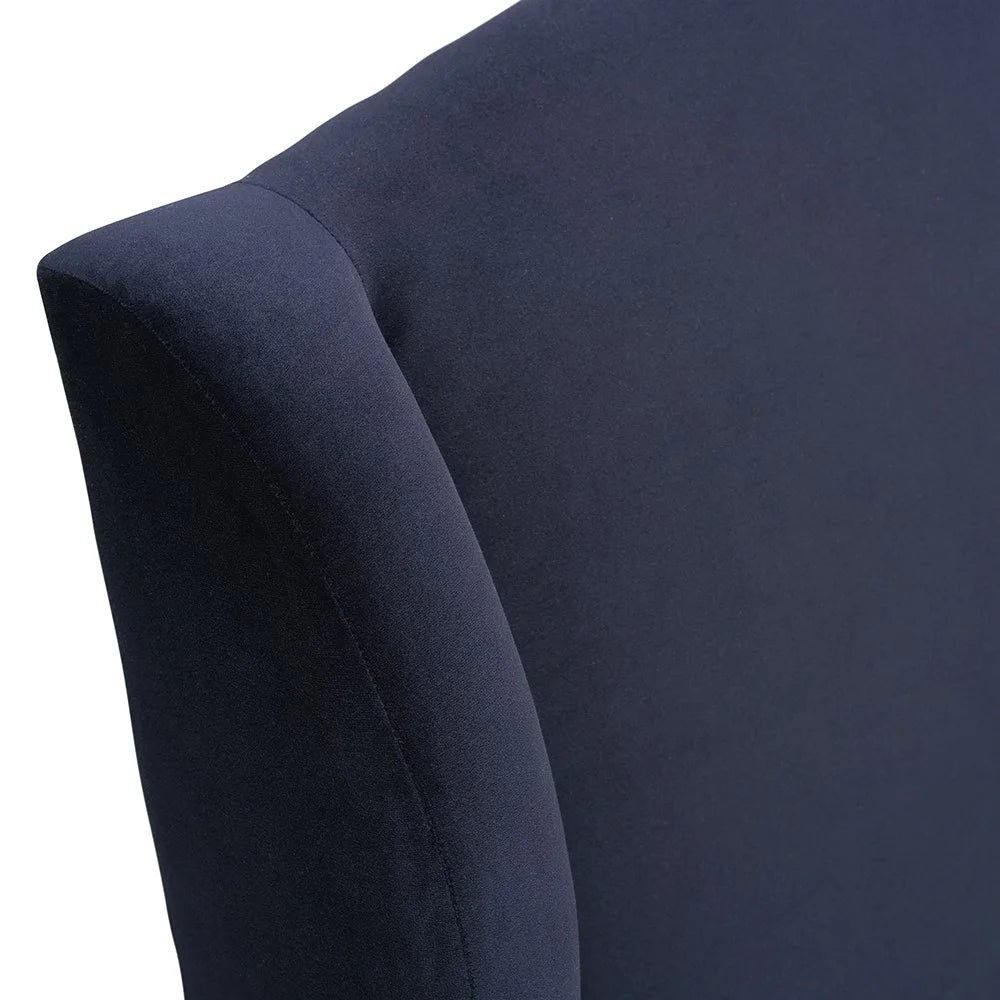 Ascott Midnight Velvet Kingsize Upholstered Bed