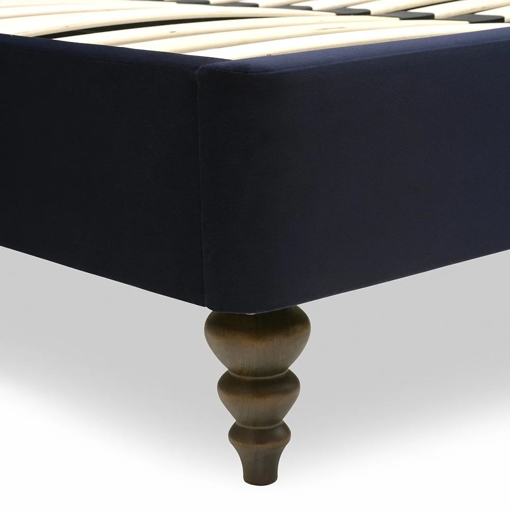Ascott Midnight Velvet Kingsize Upholstered Bed