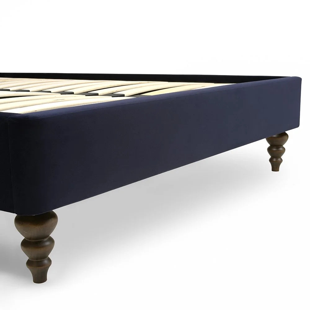 Ascott Midnight Velvet Kingsize Upholstered Bed